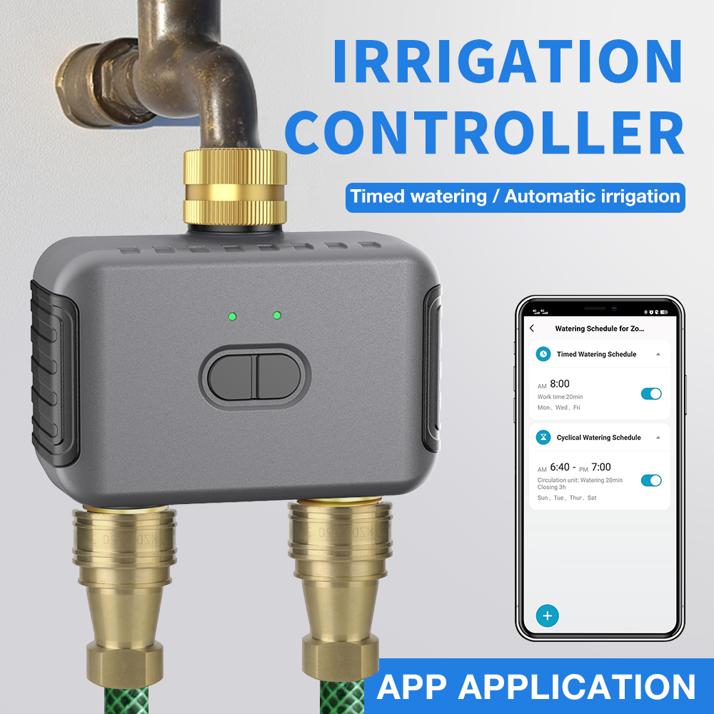 Automatic Watering - Tuya 2 Zone Watering Timer Garden