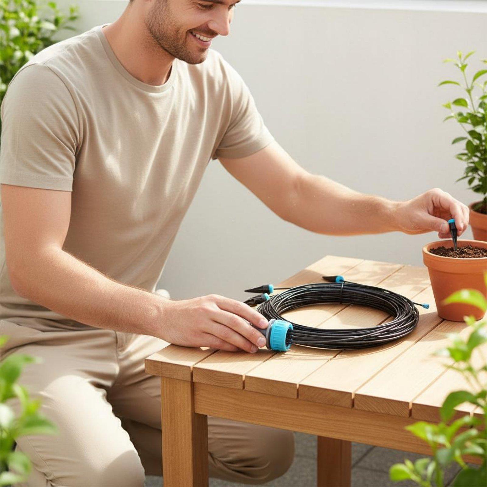 10-Head Drip Irrigation Kit Ad - đánh giá và giá Automatic Watering