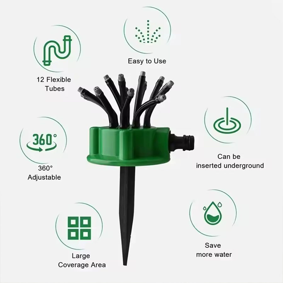 360° Automatic Rotating Garden - đánh giá và giá Automatic Watering
