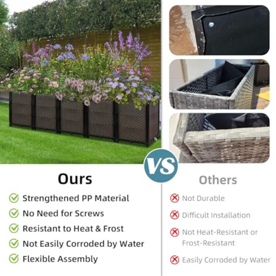 Outdoor self-watering raised p - đánh giá và giá Self Watering Planter