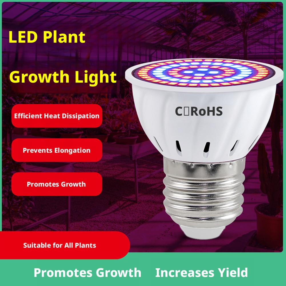 LED Grow Bulb E27 60 80LEDs Fu - đánh giá và giá Plant Grow Light Full Spectrum