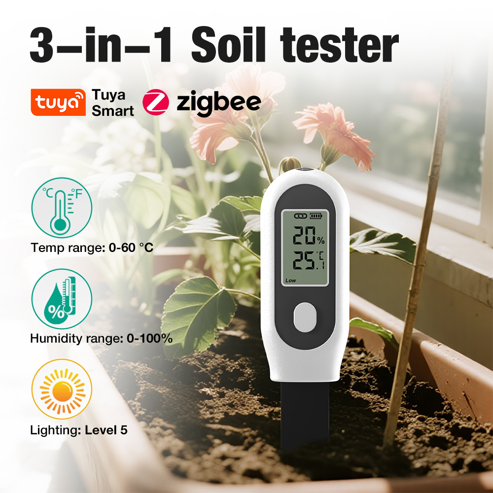 3 in 1 Soil Tester Zigbee Smar - đánh giá và giá Smart Pot