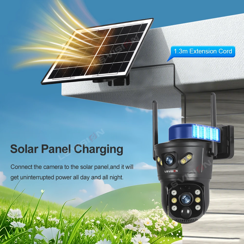 LS VISION 8MP 4G Solar Camera  - đánh giá và giá Garden Camera