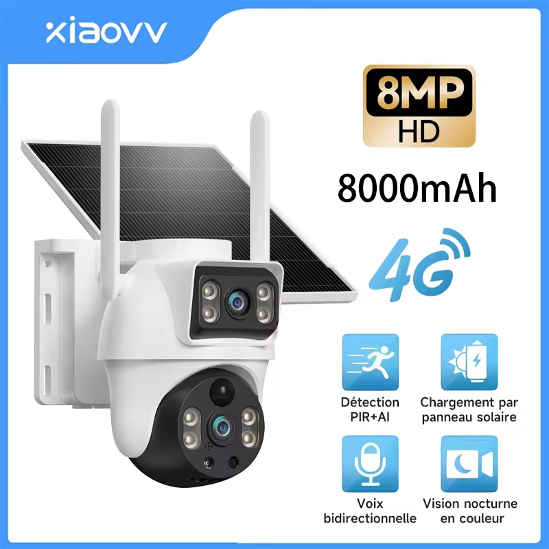 XIAOVV 8MP 4G LTE Solar Outdoo - đánh giá và giá Garden Camera