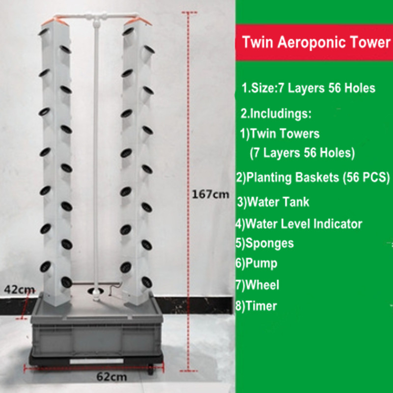 Hydroponic Tower, Double Tower - đánh giá và giá Hydroponic Grow Pod