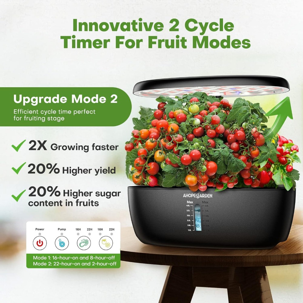 12 Pod Hydroponic Garden with  - đánh giá và giá Indoor Garden Kit