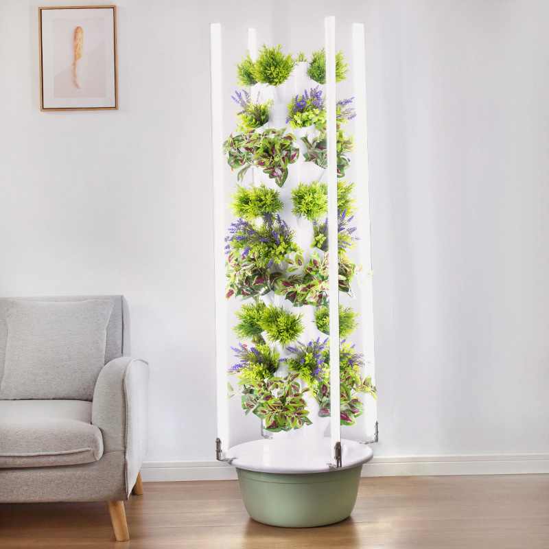 With Led Grow Light Space Tree - đánh giá và giá Hydroponic Tower