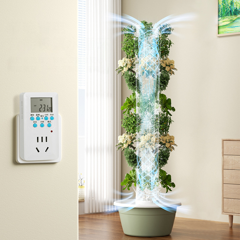 With Led Grow Light Space Tree - đánh giá và giá Hydroponic Tower