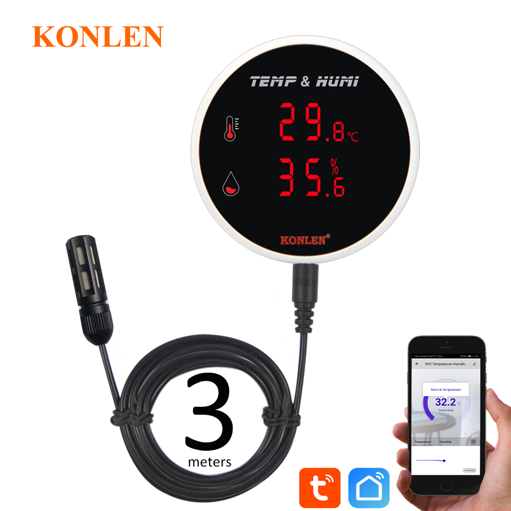 Tuya WIFI Temperature Humidity - đánh giá và giá Plant Monitor